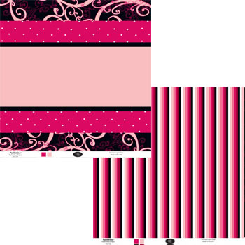 Luxe Designs - Pashmina Stripe 12x12 d/sided patterned paper  (pack of 10)